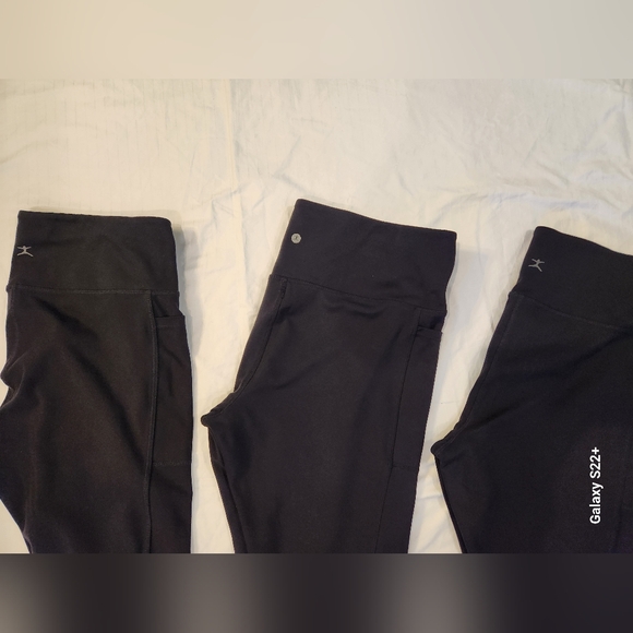 3 Danskin Classic Black Women's Leggings Activewear - Picture 3 of 7